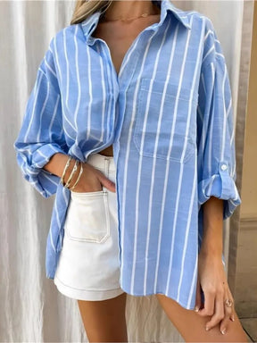 Camisa Listrada Elegance – Casual & Conforto