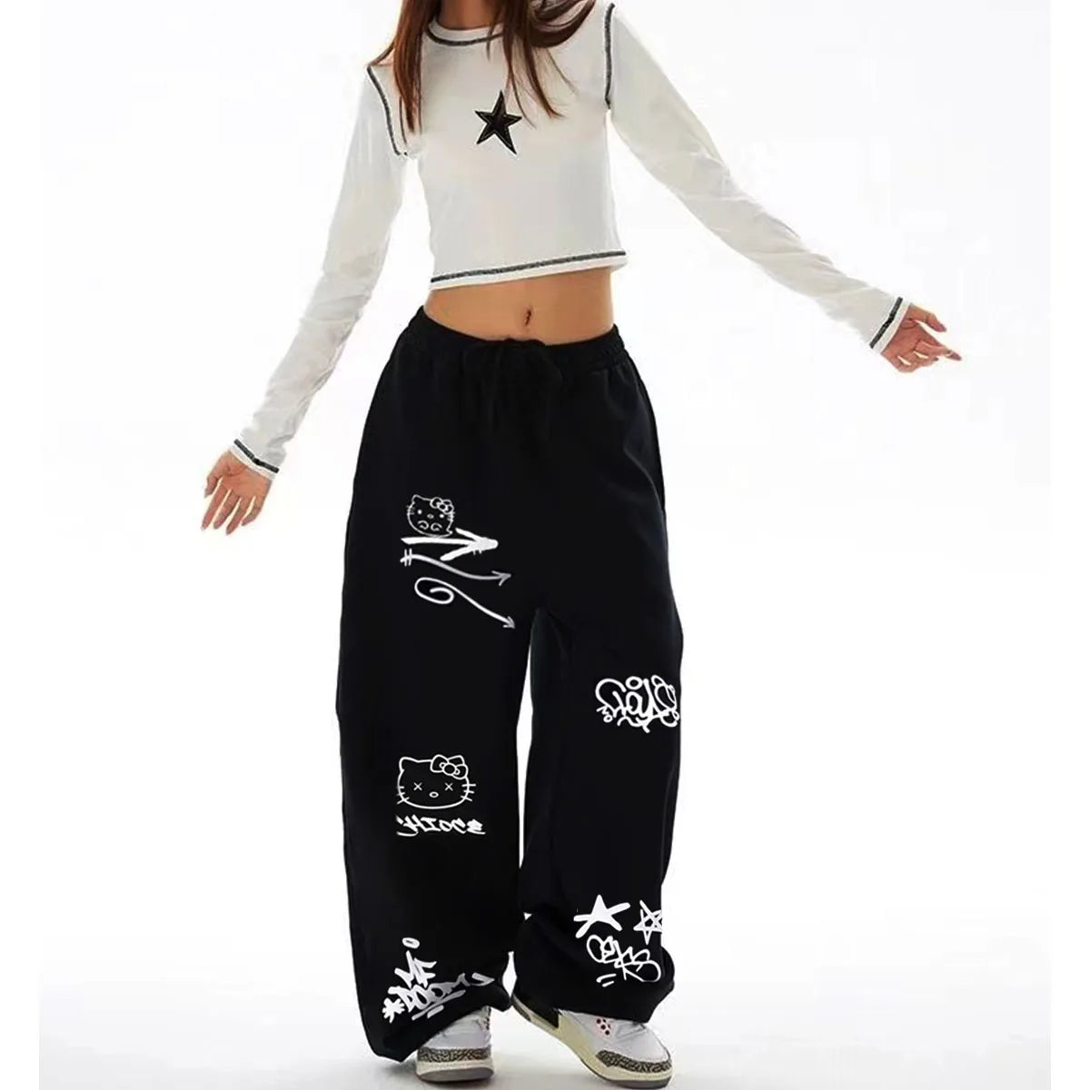 Calça Feminina Moletom Jazz Urban - Estilo Streetwear Confortável e Versátil