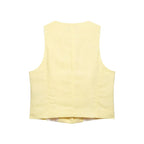 Onnat Glow Conjunto Feminino Amarelo Clareado | Regata Sem Manga + Shorts Retos