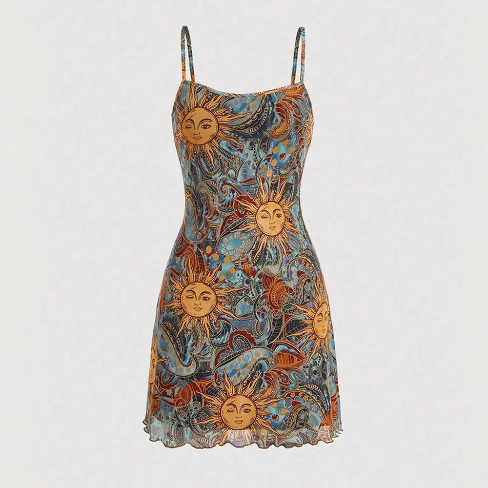 Vestido Mini Glam Print – Sexy & Sofisticado ✨