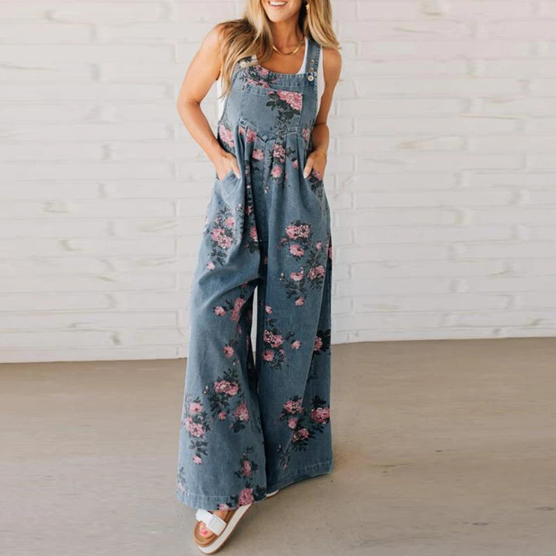 Macacão Estampado Summer Vibes – Cintura Alta & Perna Longa