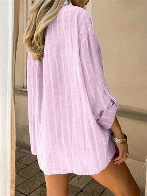 Camisa Listrada Elegance – Casual & Conforto