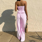 Onnat Glow Conjunto Feminino | Top Renda Alça + Calça Alta sem Manga