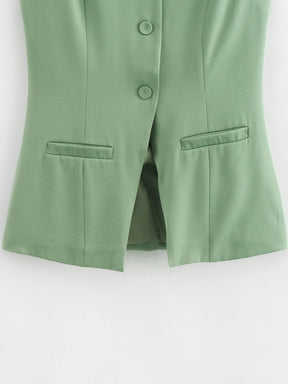 🖤 Luna Street Vest – Colete Feminino Elegante & Versátil ✨