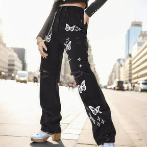 Calça Jeans Borboleta Éden