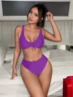 Biquíni Brasileiro Celestia Premium com Bojo Removível Azul