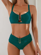 Biquíni Cintura Alta Marcela com Detalhes Elegantes