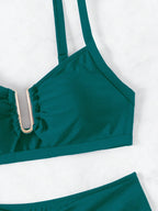 Biquíni Cintura Alta Marcela com Detalhes Elegantes