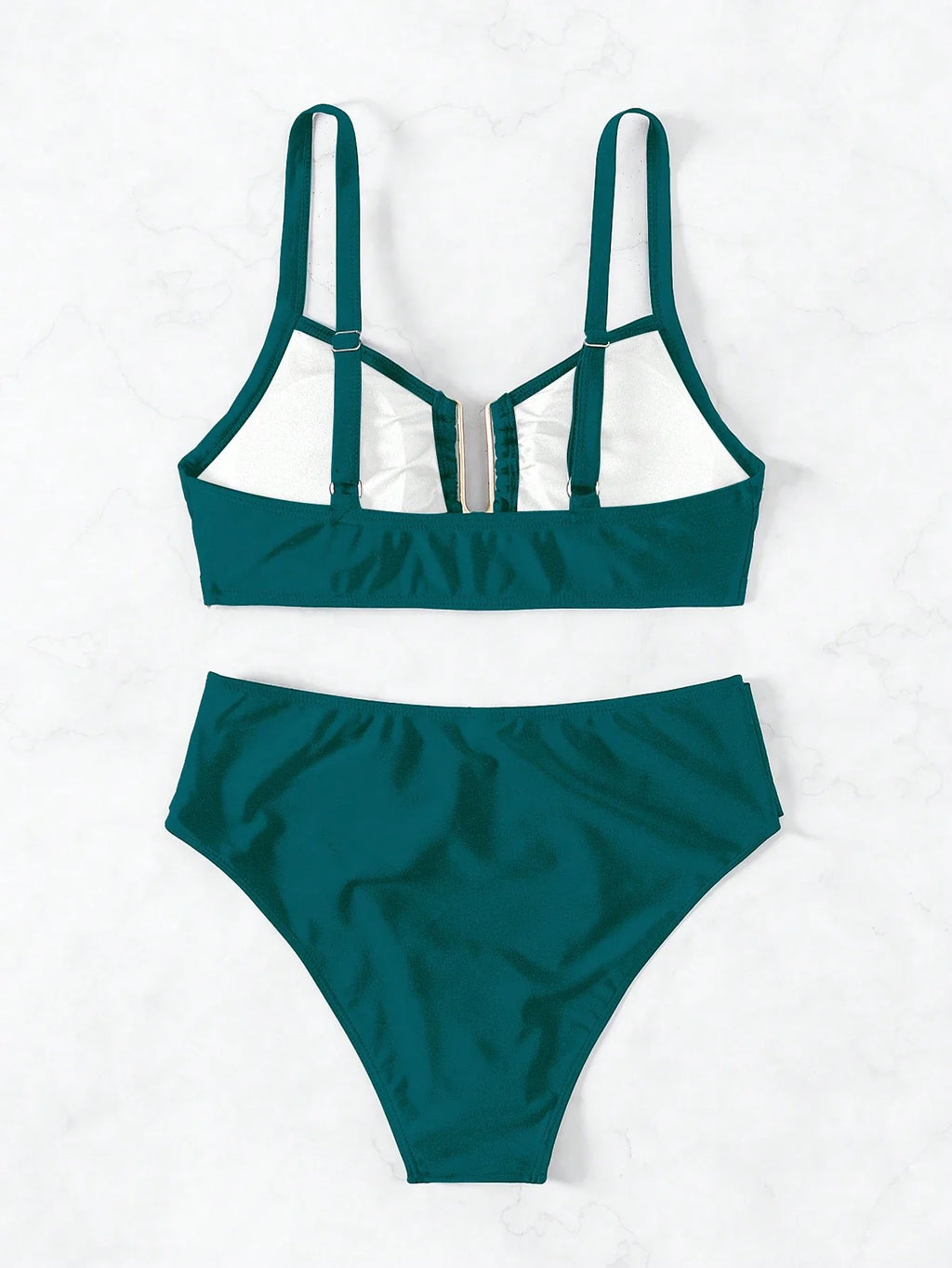 Biquíni Cintura Alta Marcela com Detalhes Elegantes