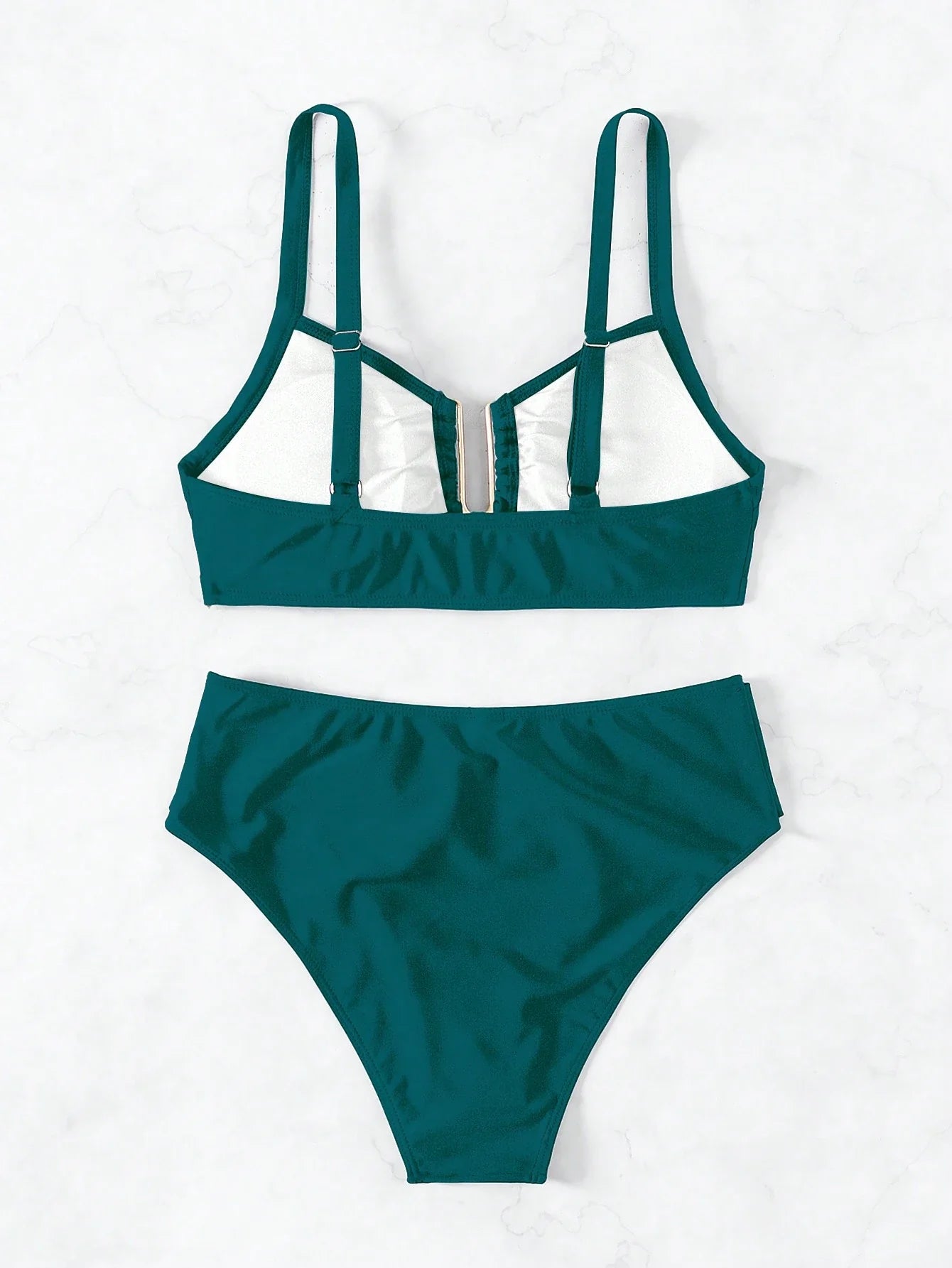 Biquíni Cintura Alta Marcela com Detalhes Elegantes