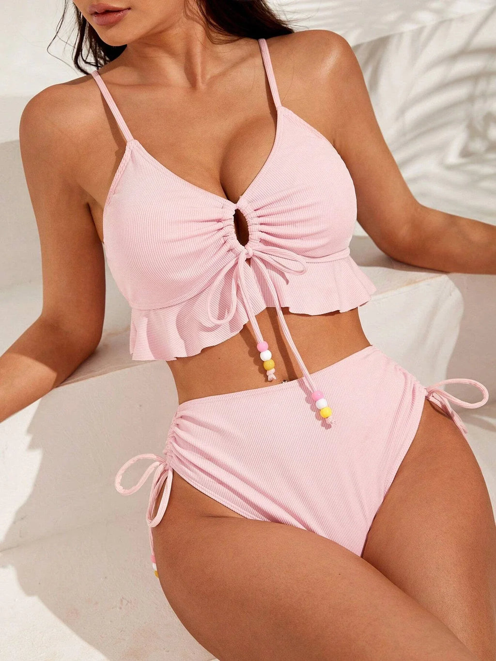 Biquíni Janaína com Babado e Amarração - Estilo e Conforto