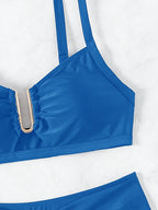 Biquíni Cintura Alta Marcela com Detalhes Elegantes