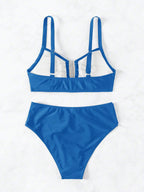 Biquíni Cintura Alta Marcela com Detalhes Elegantes