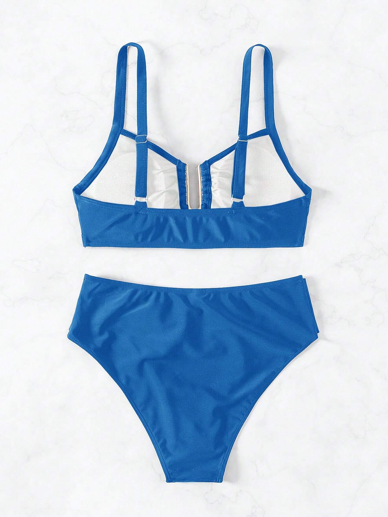 Biquíni Cintura Alta Marcela com Detalhes Elegantes