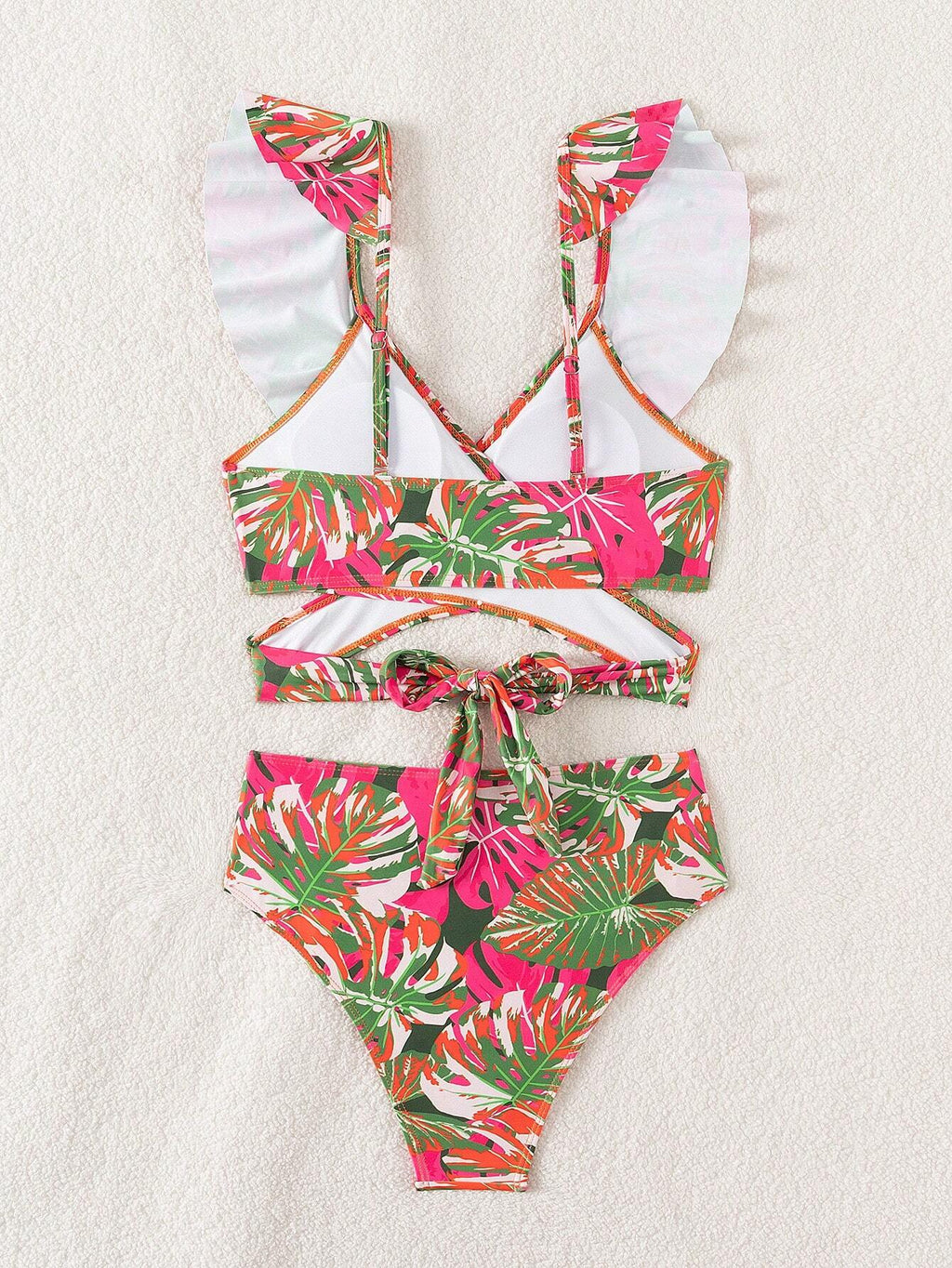 Biquíni Cruzado Valéria com Manga Borboleta