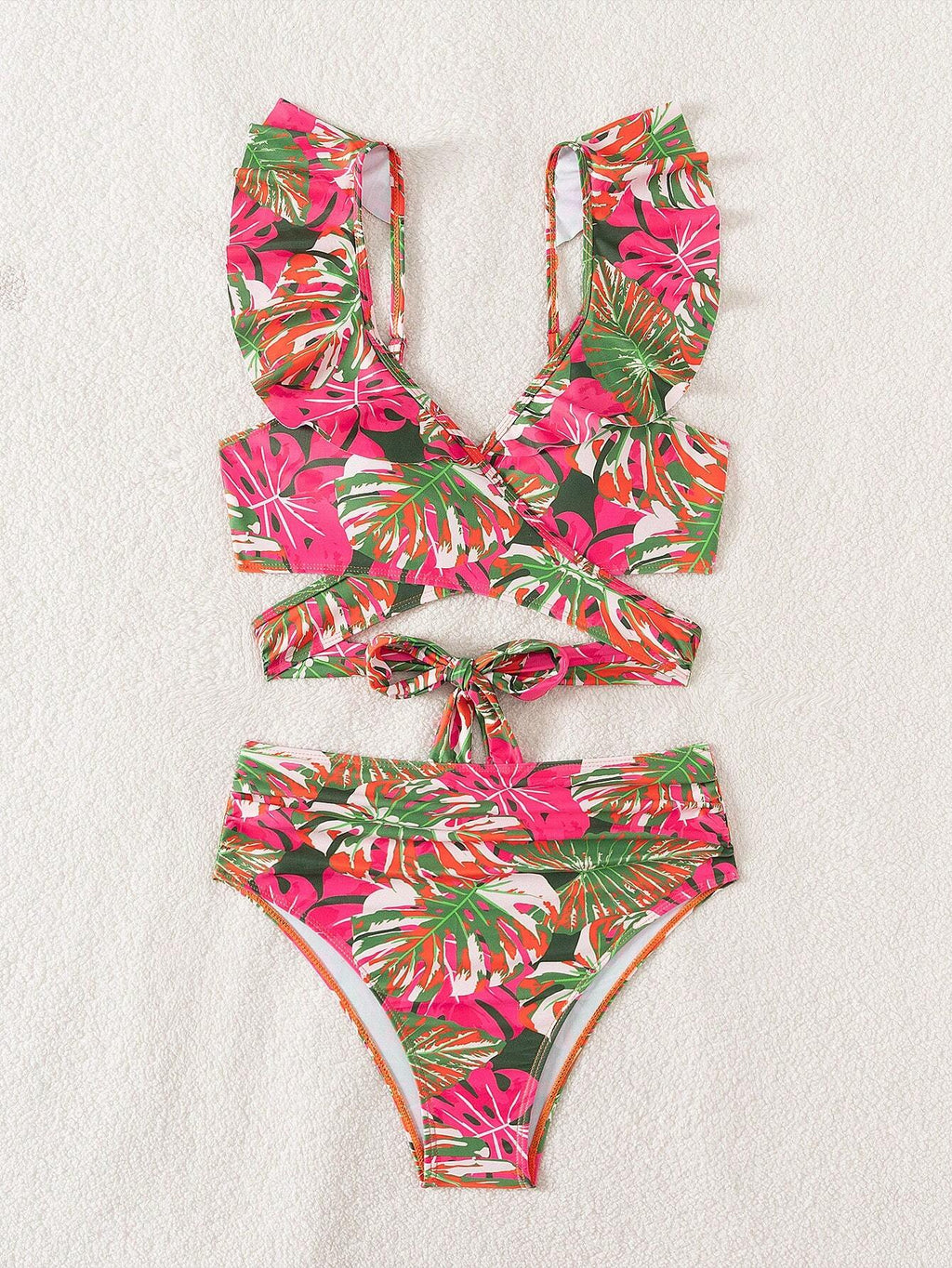 Biquíni Cruzado Valéria com Manga Borboleta