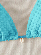 Biquíni Cortininha Iris Triângulo com Detalhes Exclusivos