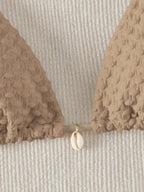 Biquíni Cortininha Iris Triângulo com Detalhes Exclusivos