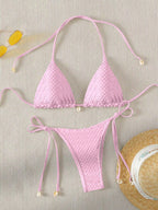 Biquíni Cortininha Iris Triângulo com Detalhes Exclusivos
