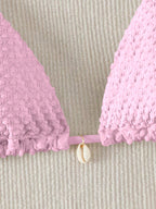 Biquíni Cortininha Iris Triângulo com Detalhes Exclusivos