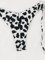 Biquíni Cortininha Triângulo Estampa de Leopardo