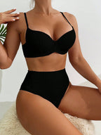 Biquíni Brasileiro Valerie Conjunto de 2 Peças Cor Sólida