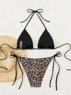 Biquíni Cortininha Carol Estampa de Leopardo