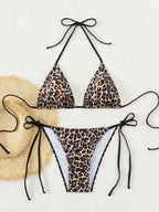 Biquíni Cortininha Carol Estampa de Leopardo