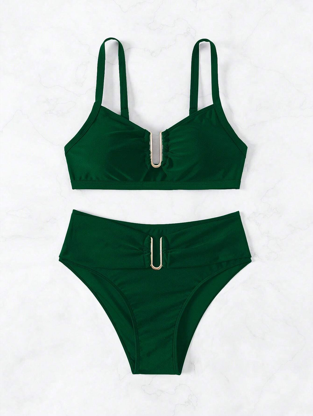 Biquíni Cintura Alta Marcela com Detalhes Elegantes