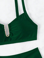 Biquíni Cintura Alta Marcela com Detalhes Elegantes