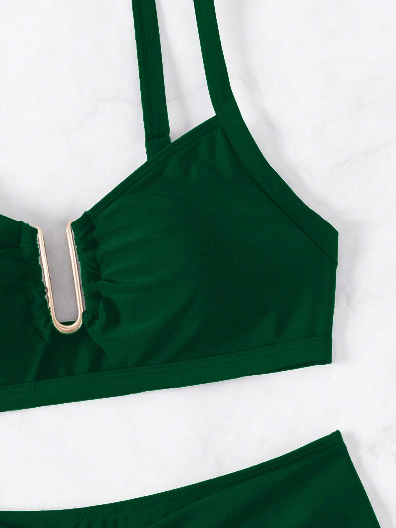 Biquíni Cintura Alta Marcela com Detalhes Elegantes