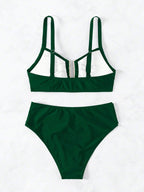 Biquíni Cintura Alta Marcela com Detalhes Elegantes