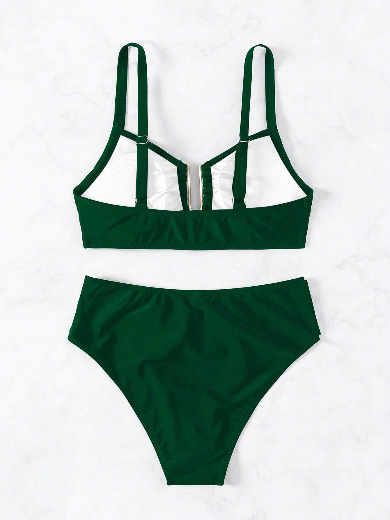 Biquíni Cintura Alta Marcela com Detalhes Elegantes