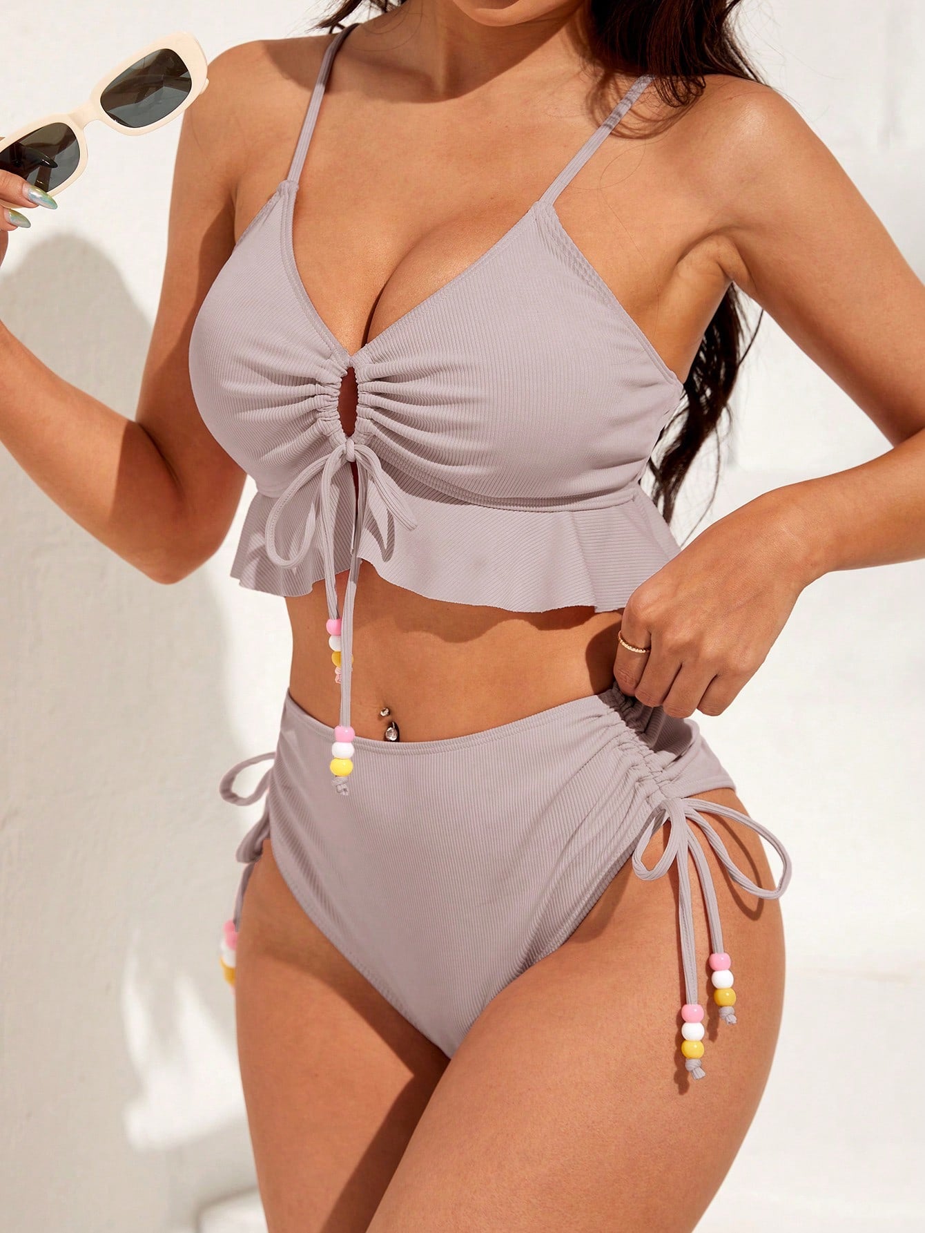 Biquíni Janaína com Babado e Amarração - Estilo e Conforto