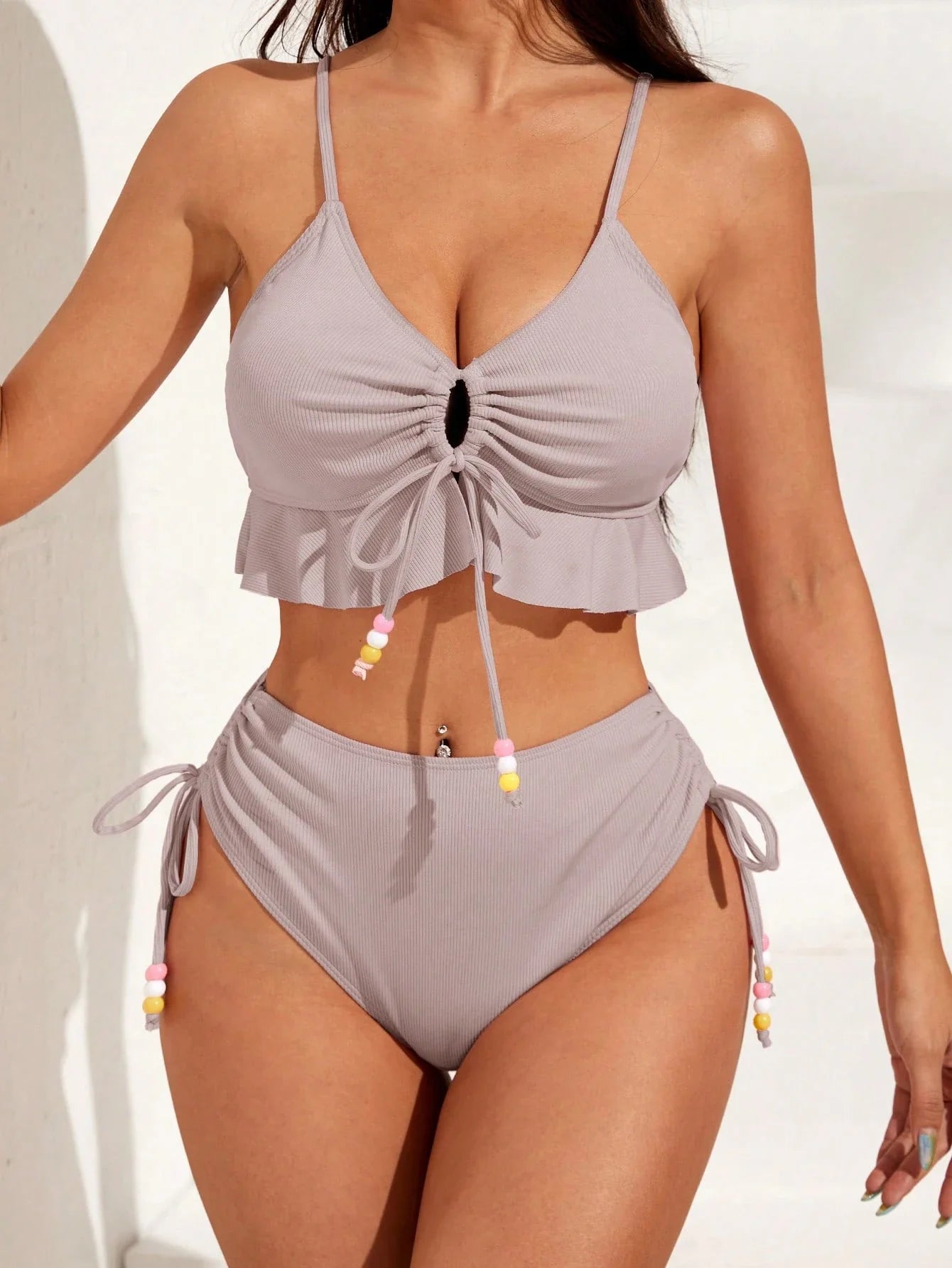 Biquíni Janaína com Babado e Amarração - Estilo e Conforto