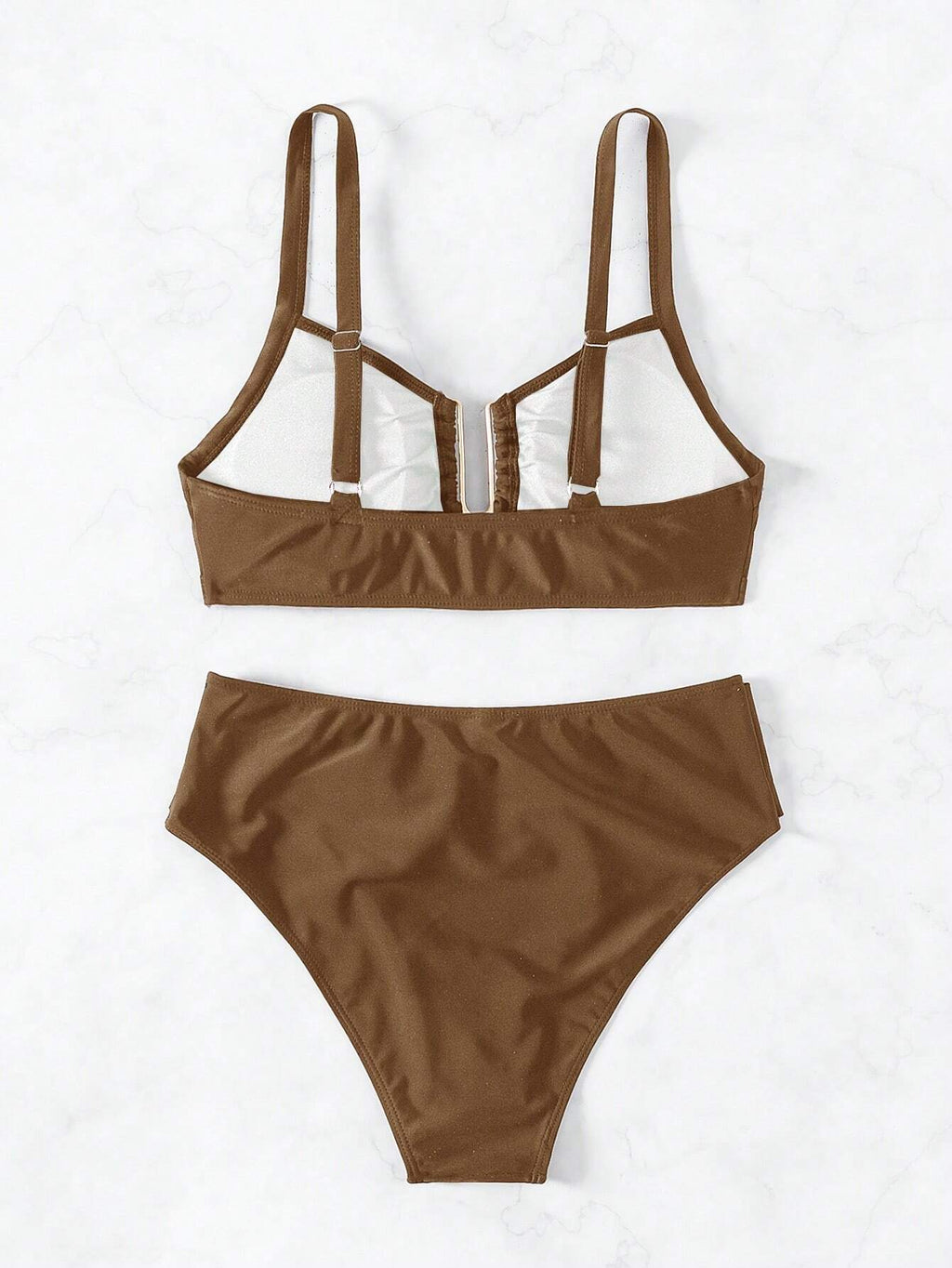 Biquíni Cintura Alta Marcela com Detalhes Elegantes