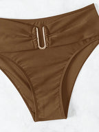 Biquíni Cintura Alta Marcela com Detalhes Elegantes