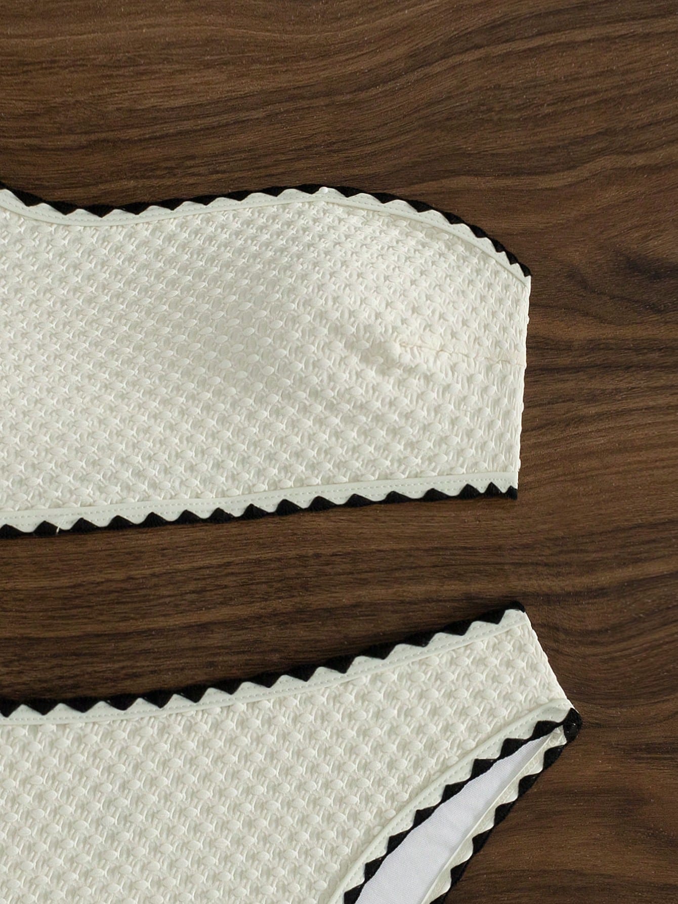 Biquíni Meio Ombro Celeste Casual Bege - Biquínis Brasileiros