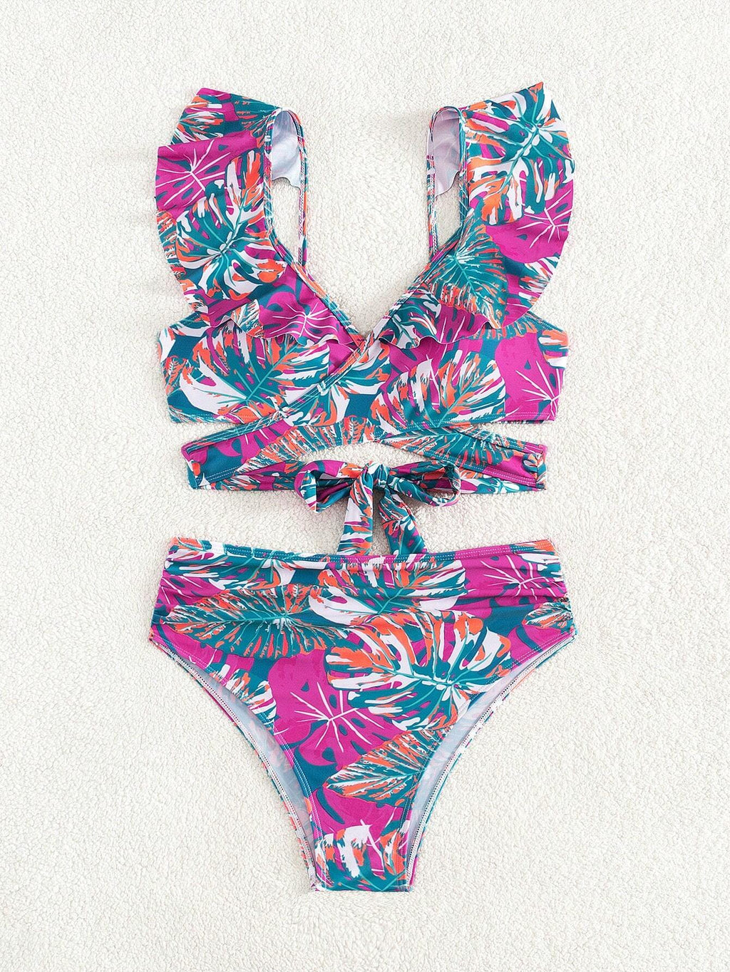 Biquíni Cruzado Valéria com Manga Borboleta