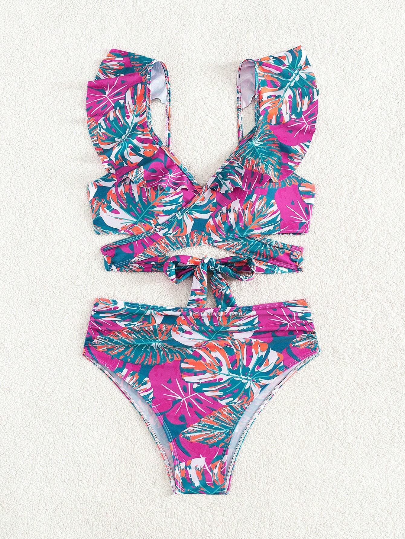 Biquíni Cruzado Valéria com Manga Borboleta