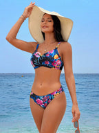 Biquíni Brasileiro Zoey Estampa Tropical com Bojo Removível