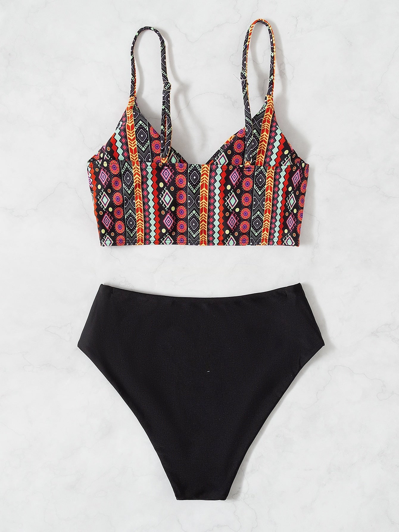 Biquíni Boho Julie Multicolorido Conjunto 2 Peças