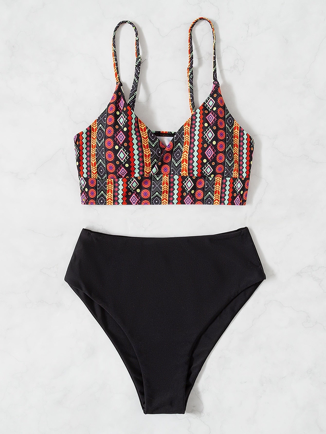 Biquíni Boho Julie Multicolorido Conjunto 2 Peças