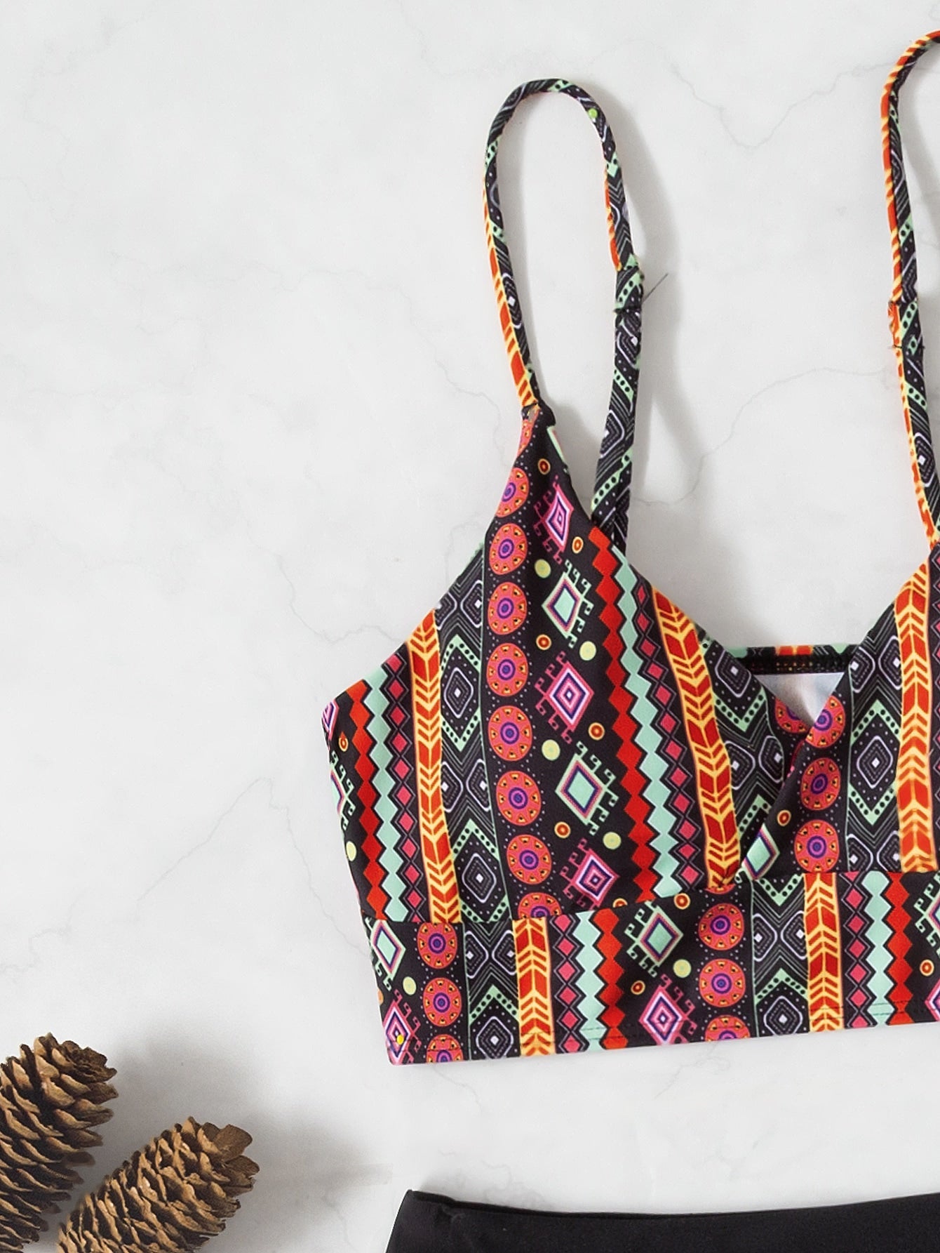 Biquíni Boho Julie Multicolorido Conjunto 2 Peças