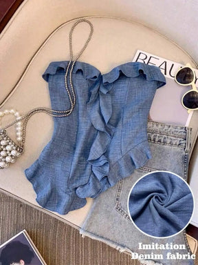 Top Elegance Ruffle – Charme e Feminilidade em Cada Loo