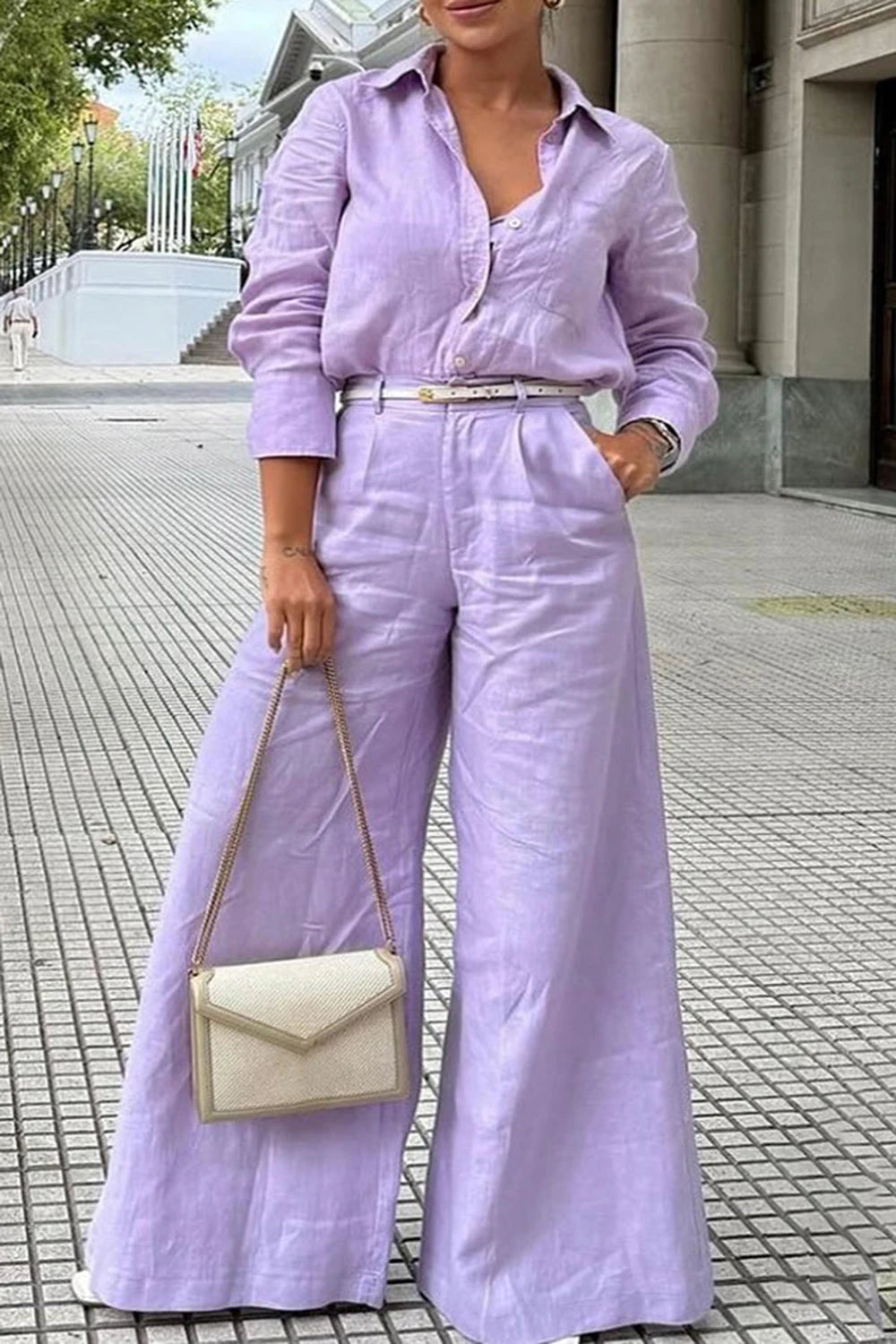 Conjunto Harmony – Camisa e Calça Casual Elegante