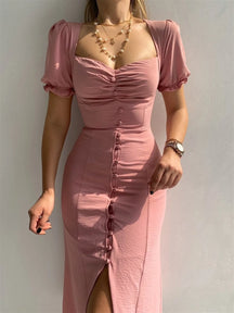 Vestido Puff Elegance – Casual & Feminino