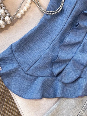 Top Elegance Ruffle – Charme e Feminilidade em Cada Loo