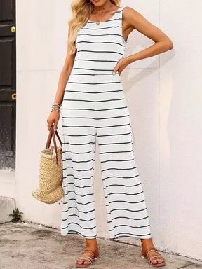 Macacão Feminino Summer Stripes – Estilo Leve e Sofisticado