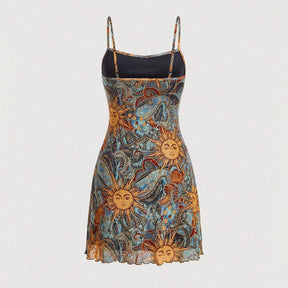 Vestido Mini Glam Print – Sexy & Sofisticado ✨